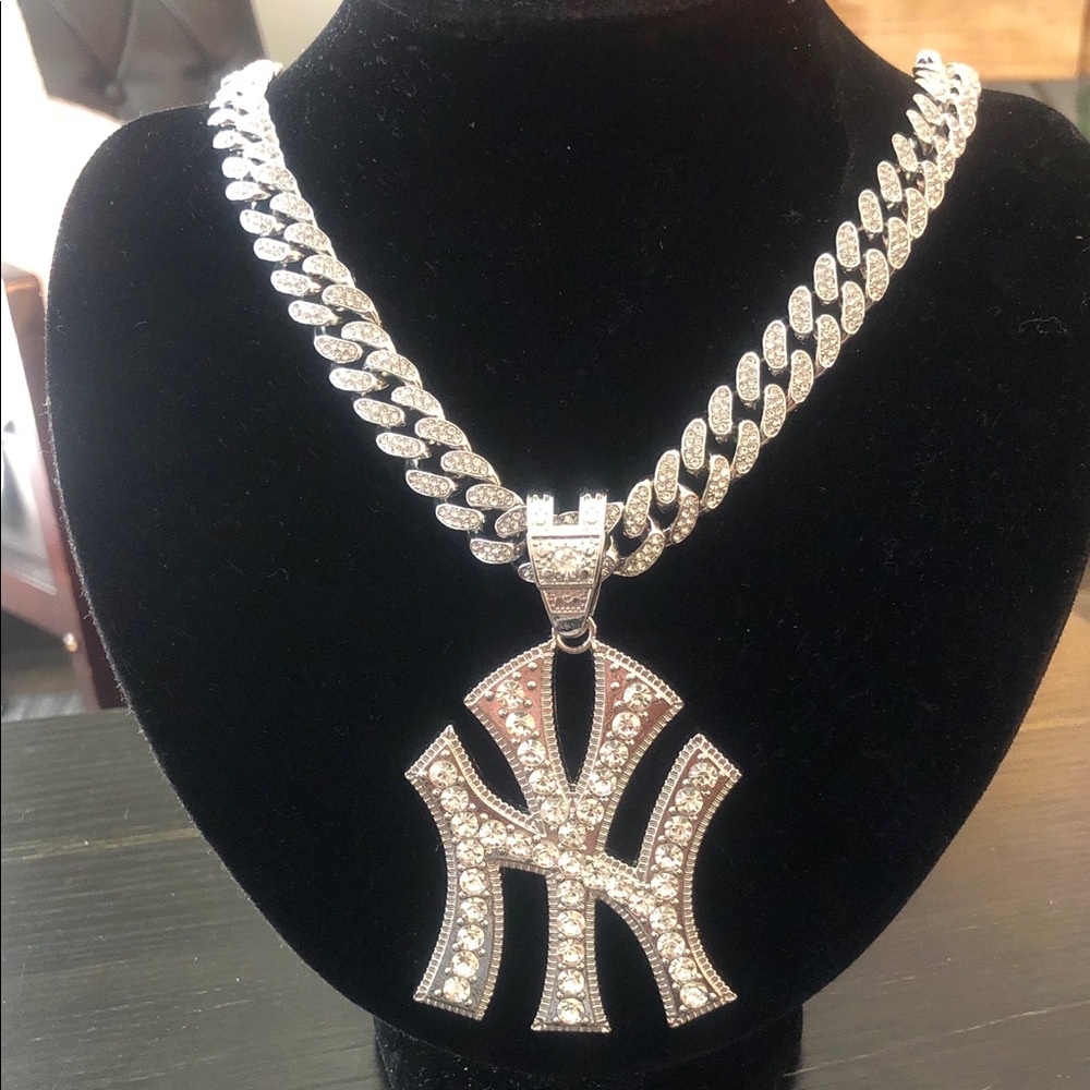 Cuban Chain Necklace with NY Pendant